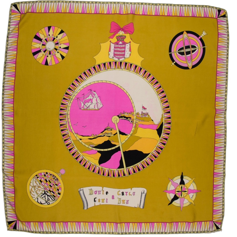 Vintage Emilio Pucci Silk Print Scarf